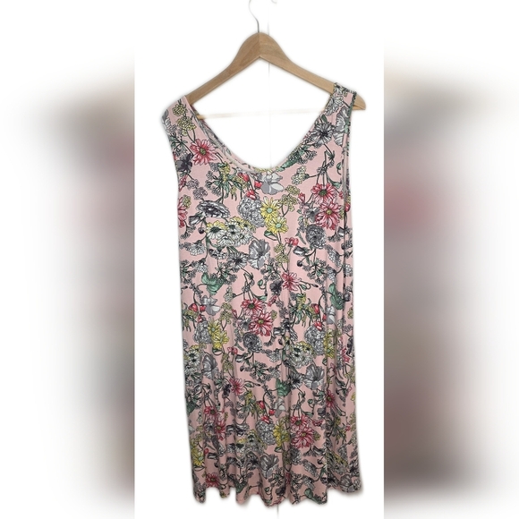 Gilmour Floral Sleeveless Dress. Rayon Blend, Med, Layers Well - Picture 5 of 13